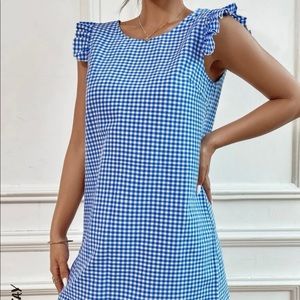 New checkered print dress